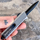SANITY JEWELRY® D2 Steel 5.5" Frank Nitti Small - "Prohibition Series" - Double Sided Serrated Galvanized - SGDR