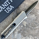 SANITY JEWELRY® D2 Steel 5.5" Frank Nitti Small - "Prohibition Series" - Double Sided Serrated Galvanized - SGDR