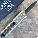 SANITY JEWELRY® D2 Steel 5.5" Frank Nitti Small - "Prohibition Series" - Double Sided Smooth Brass - SBRDS
