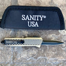 SANITY JEWELRY® D2 Steel 5.5" Frank Nitti Small - "Prohibition Series" - Double Sided Smooth Brass - SBRDS