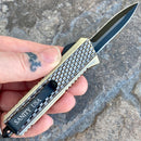 SANITY JEWELRY® D2 Steel 5.5" Frank Nitti Small - "Prohibition Series" - Double Sided Smooth Brass - SBRDS