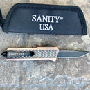 SANITY JEWELRY® D2 Steel 5.5" Frank Nitti Small - "Prohibition Series" - Drop Point Cooper - SCODP