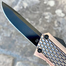 SANITY JEWELRY® D2 Steel 5.5" Frank Nitti Small - "Prohibition Series" - Drop Point Cooper - SCODP