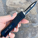 SANITY JEWELRY® D2 Steel 7” Frank Nitti Small - "Prohibition Series" - Double Sided Smooth Black - SMDBL