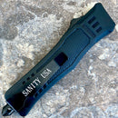 SANITY JEWELRY® D2 Steel 7” Frank Nitti Small - "Prohibition Series" - Double Sided Smooth Black - SMDBL