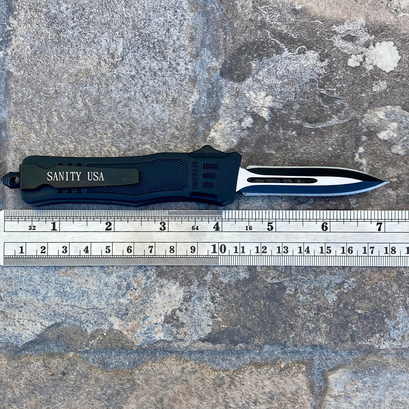 SANITY JEWELRY® D2 Steel 7” Frank Nitti Small - "Prohibition Series" - Double Sided Smooth Flag - SFDBL