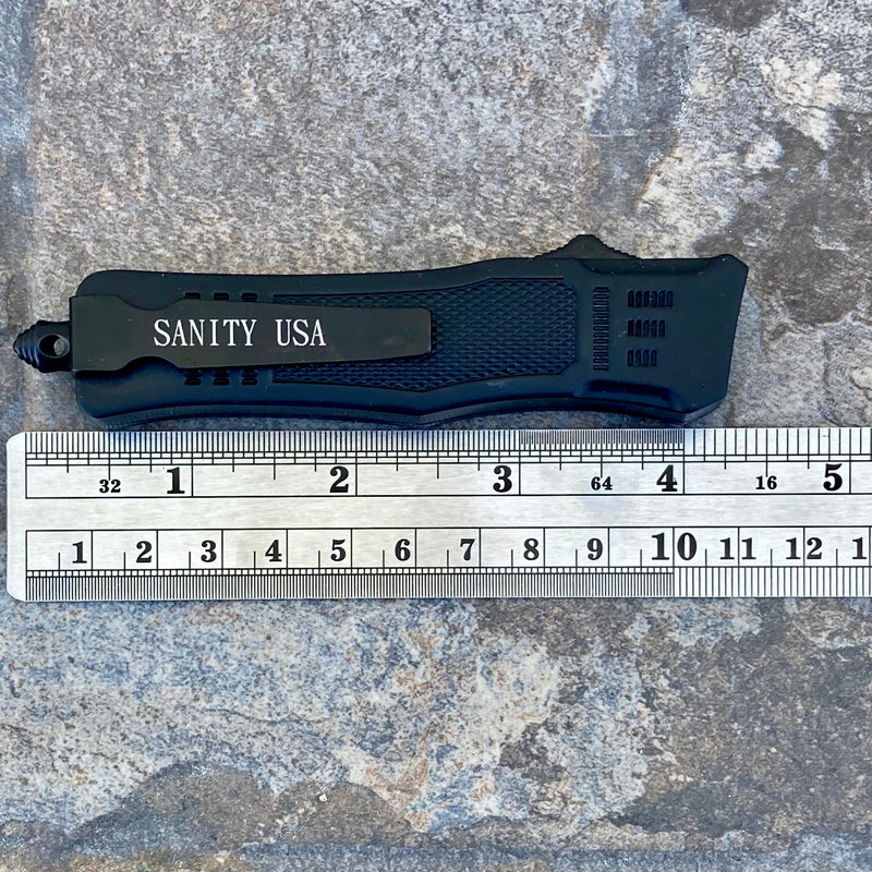 SANITY JEWELRY® D2 Steel 7” Frank Nitti Small - "Prohibition Series" - Double Sided Smooth Skull Flag - SPUNDB