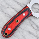 SANITY JEWELRY® D2 Steel 7" Jesse James D2 Steel Kitchen & Camp Knife - Red & Black - JJ013