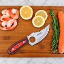 SANITY JEWELRY® D2 Steel 7" Jesse James D2 Steel Kitchen & Camp Knife - Red & Black - JJ013