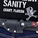SANITY JEWELRY® D2 Steel 7" Jesse James D2 Steel Kitchen & Camp Knife - Red & Black - JJ013