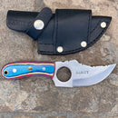 Sanity Jewelry D2 Steel 7” Jesse James -  Red/White/Blue Wood - D2 Steel - Horizontal & Vertical Carry - JJ016