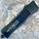 SANITY JEWELRY® D2 Steel 8.5” Frank Nitti Medium - "Prohibition Series" - Double Sided Smooth Black - MEDBL