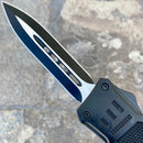 SANITY JEWELRY® D2 Steel 8.5” Frank Nitti Medium - "Prohibition Series" - Double Sided Smooth Black - MEDBL