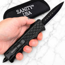 SANITY JEWELRY® D2 Steel 8" Bugsy Siegel - " The Hand Grip" - Double Sided Serrated - MBS01