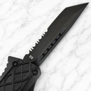 SANITY JEWELRY® D2 Steel 8" Bugsy Siegel - " The Hand Grip" - Tanto Serrated - MBS03