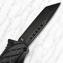 SANITY JEWELRY® D2 Steel 8" Bugsy Siegel - " The Hand Grip" - Tanto Smooth - MBS04