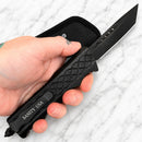 SANITY JEWELRY® D2 Steel 8" Bugsy Siegel - " The Hand Grip" - Tanto Smooth - MBS04