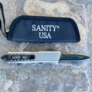 SANITY JEWELRY® D2 Steel 8"Frank Nitti Medium - "Prohibition Series" - Double Side Smooth Galvanized - MGDS