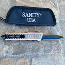 SANITY JEWELRY® D2 Steel 8" Frank Nitti Medium -"Prohibition Series" - Double Sided Serrated Cooper - MCODR