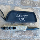 SANITY JEWELRY® D2 Steel 8" Frank Nitti Medium - "Prohibition Series" - Double Sided Smooth Brass - MBRDS