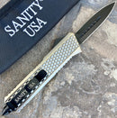 SANITY JEWELRY® D2 Steel 8" Frank Nitti Medium - "Prohibition Series" - Double Sided Smooth Brass - MBRDS