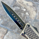 SANITY JEWELRY® D2 Steel 8" Frank Nitti Medium - "Prohibition Series" - Double Sided Smooth Brass - MBRDS