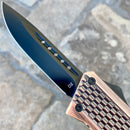 SANITY JEWELRY® D2 Steel 8"Frank Nitti Medium - "Prohibition Series" - Drop Point Copper - MCODP