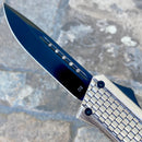 SANITY JEWELRY® D2 Steel 8" Frank Nitti Medium - "Prohibition Series" - Drop Point Galvanized - MGDP