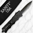 SANITY JEWELRY® D2 Steel 9.5" Bugsy Siegel - "The Hand Grip" - Double Sided Serrated - LBS01