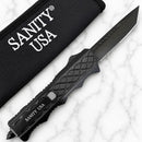 SANITY JEWELRY® D2 Steel 9.5" Bugsy Siegel - " The Hand Grip" - Tanto Serrated - LBS03