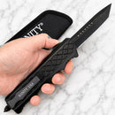 SANITY JEWELRY® D2 Steel 9.5" Bugsy Siegel - " The Hand Grip" - Tanto Serrated - LBS03