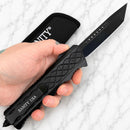SANITY JEWELRY® D2 Steel 9.5" Bugsy Siegel - " The Hand Grip" - Tanto Smooth - LBS04