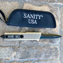 SANITY JEWELRY® D2 Steel 9.5" Frank Nitti Large - "Chicago Series" - Double Sided Smooth Brass - LBRADS