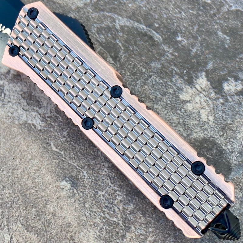 SANITY JEWELRY® D2 Steel 9.5" Frank Nitti Large - "Chicago Series" - Double Sided Smooth Copper - LCOPDS