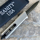 SANITY JEWELRY® D2 Steel 9.5' Frank Nitti Large - "Chicago Series" - Double Sided Smooth Galvanized - LGALDS