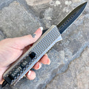 SANITY JEWELRY® D2 Steel 9.5' Frank Nitti Large - "Chicago Series" - Double Sided Smooth Galvanized - LGALDS