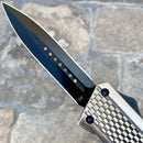 SANITY JEWELRY® D2 Steel 9.5' Frank Nitti Large - "Chicago Series" - Double Sided Smooth Galvanized - LGALDS