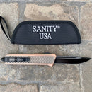 SANITY JEWELRY® D2 Steel 9.5" Frank Nitti Large - "Chicago Series" - Drop Point Copper - LCOPDP