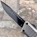 SANITY JEWELRY® D2 Steel 9.5” Frank Nitti Large - "Chicago Series" - Drop Point Galvanized - LGALDP