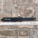 SANITY JEWELRY® D2 Steel 9.5" Frank Nitti Large - "Chicago Series" - Tanto Serrated Galvanized - LGALTSR