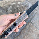 SANITY JEWELRY® D2 Steel 9.5" Frank Nitti Large - "Chicago Series" - Tanto Smooth Copper - LCOPTS