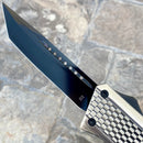 SANITY JEWELRY® D2 Steel 9.5" Frank Nitti Large - "Chicago Series" - Tanto Smooth Galvanized - LGALTS