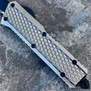 SANITY JEWELRY® D2 Steel 9.5" Frank Nitti Large - "Chicago Series" - Tanto Smooth Galvanized - LGALTS