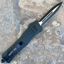 SANITY JEWELRY® D2 Steel 9.5” Frank Nitti Large - "Prohibition Series" - Double Sided Smooth Black - LGDBL