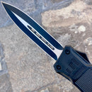 SANITY JEWELRY® D2 Steel 9.5” Frank Nitti Large - "Prohibition Series" - Double Sided Smooth Black - LGDBL