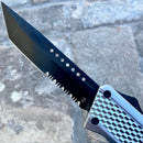 SANITY JEWELRY® D2 Steel 9.5" Frank Nitti Large - "Prohibition Series" - Tanto Serrated Chrome - LCTR