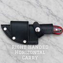 SANITY JEWELRY® D2 Steel Right Handed Horizontal 7" Jesse James D2 Steel Kitchen & Camp Knife - Red & Black - JJ013