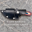 SANITY JEWELRY® D2 Steel Right Handed Horizontal 7" Jesse James D2 Steel Kitchen & Camp Knife - Red/White/Blue - JJ016