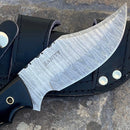 SANITY JEWELRY® Damascus Steel 10" Bumpy Johnson - Buffalo - Damascus - Horizontal & Vertical Carry - BJ01