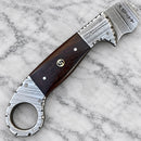 SANITY JEWELRY® Damascus Steel 11" Al Capone - Damascus - Rose Wood - AC04